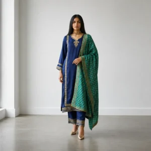 Block Print Kameez Pant Set